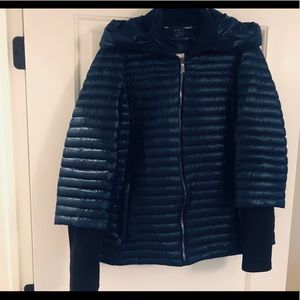 DKNY Sport puffer jacket | size M | blue metallic